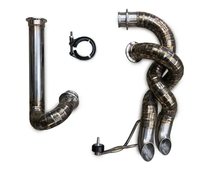 Handcrafted Twisted Exhaust